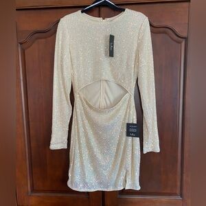 Lulu's Sparkling Cream Dress